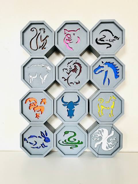 Jackie Chan Adventures Magic Stones Set (12 Legendary Talismans) – Premium 3D Printed Collectible